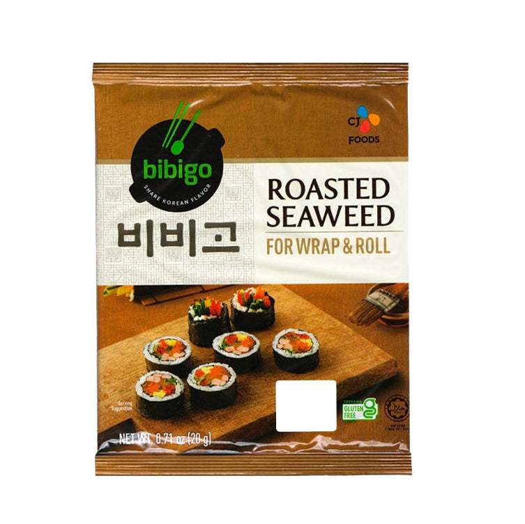 CJ BIBIGO roasted seaweed gimbap 비비고 김밥김 wrap&roll